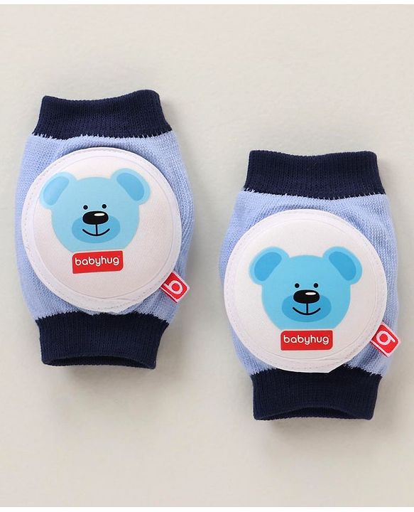 Babyhug Elbow & Knee Protection Pads  Sky Blue (Design May Vary)
