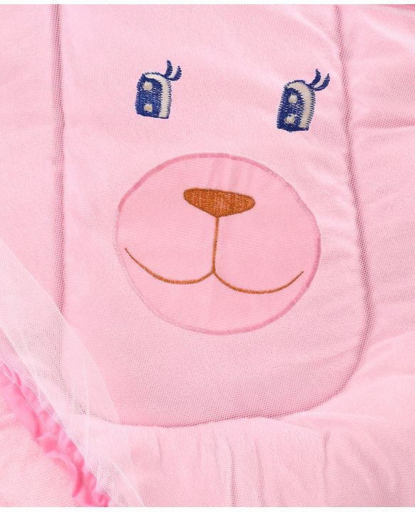 Babyhug Velvet Baby Bedding Set With Mosquito Net