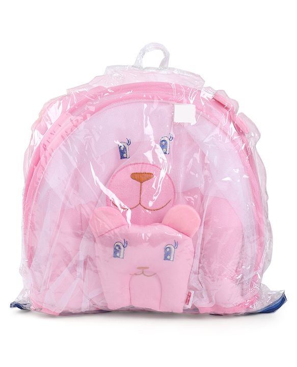 Babyhug Velvet Baby Bedding Set With Mosquito Net