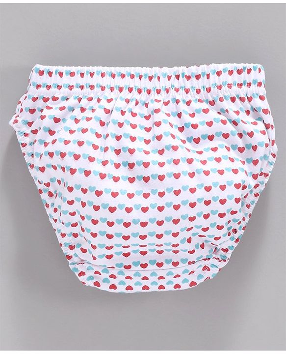 Babyhug 100% Cotton Printed Panties Pack of 3 - Blue