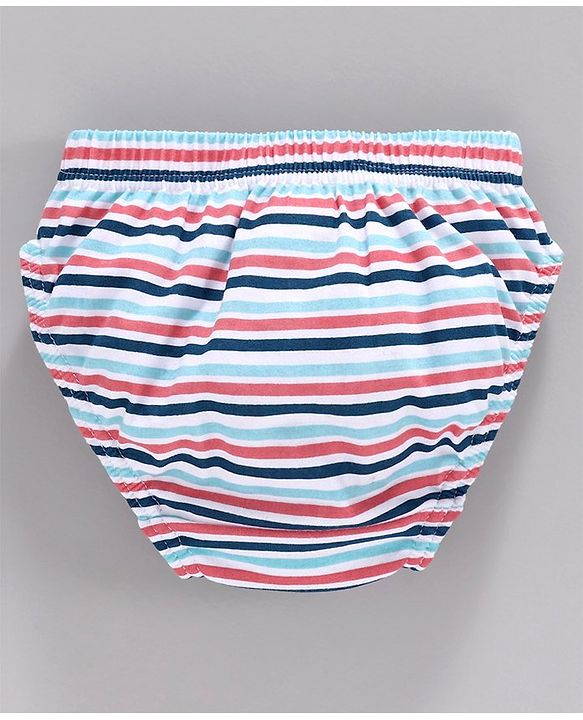 Babyhug 100% Cotton Printed Panties Pack of 3 - Blue