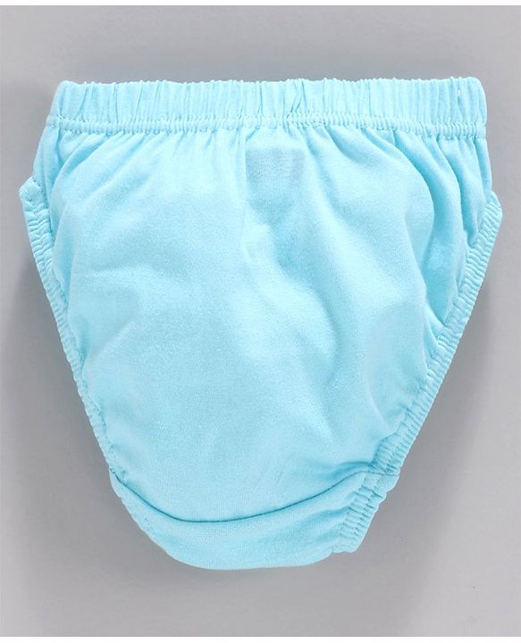 Babyhug 100% Cotton Printed Panties Pack of 3 - Blue