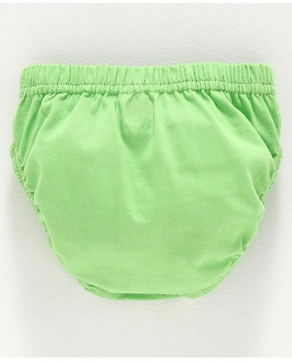 Babyhug 100% Cotton Briefs Car Print Pack of 3 - Green Blue