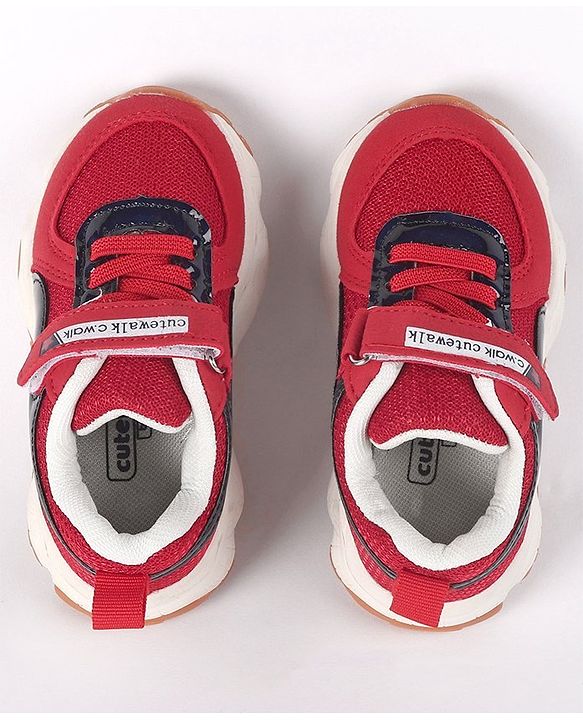 Cute Walk by Babyhug Sports Shoes - Red