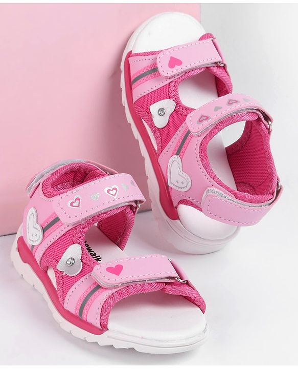 Cute Walk by Babyhug Open Toe Sandals - Pink