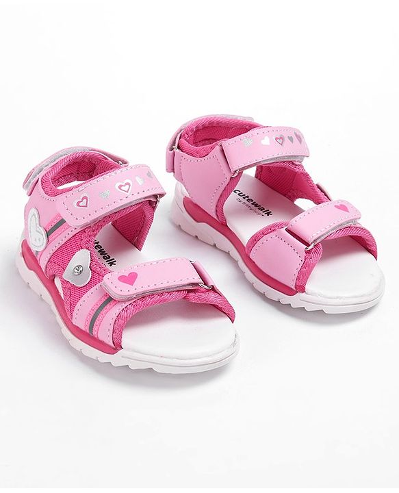 Cute Walk by Babyhug Open Toe Sandals - Pink