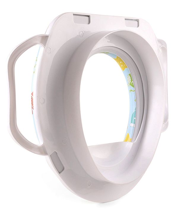 Babyhug Soft Potty Seat With Handle Fish Print- Light Blue