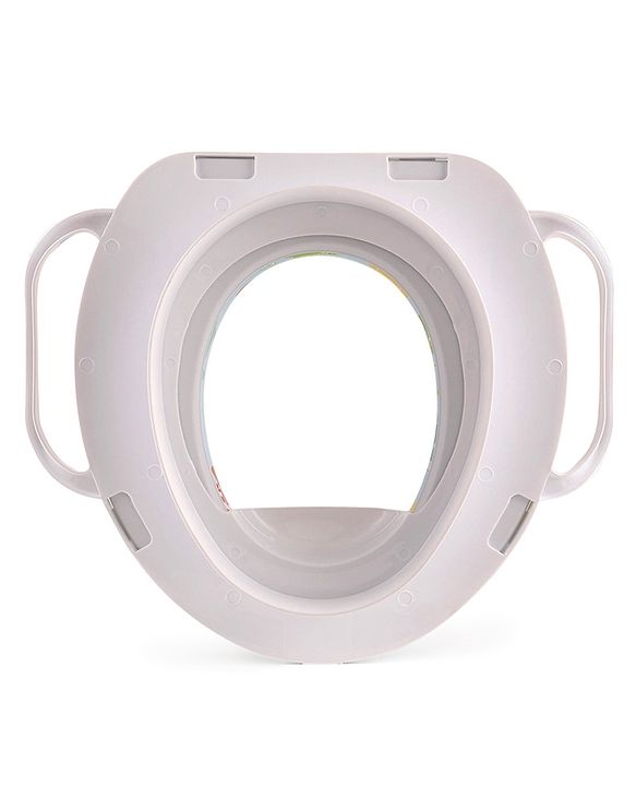 Babyhug Soft Potty Seat With Handle Fish Print- Light Blue