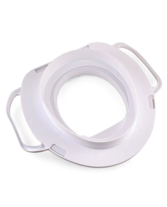 Babyhug Soft Potty Seat With Lion/Monkey Print - White