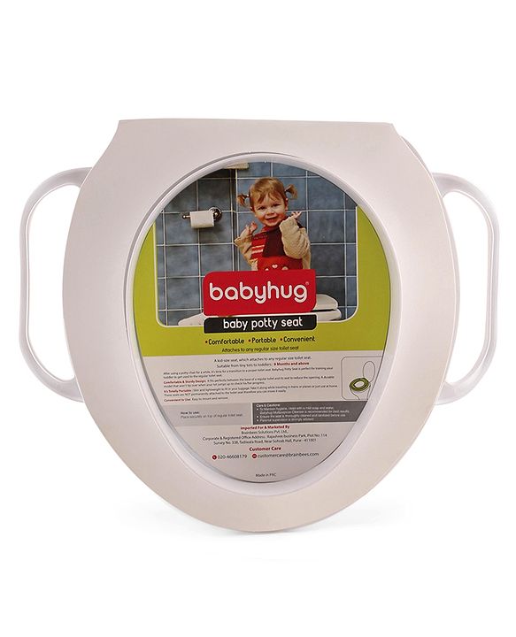 Babyhug Soft Potty Seat With Handle Star Print - Pink