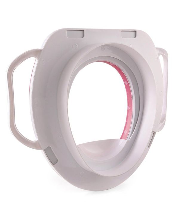 Babyhug Soft Potty Seat With Handle Star Print - Pink