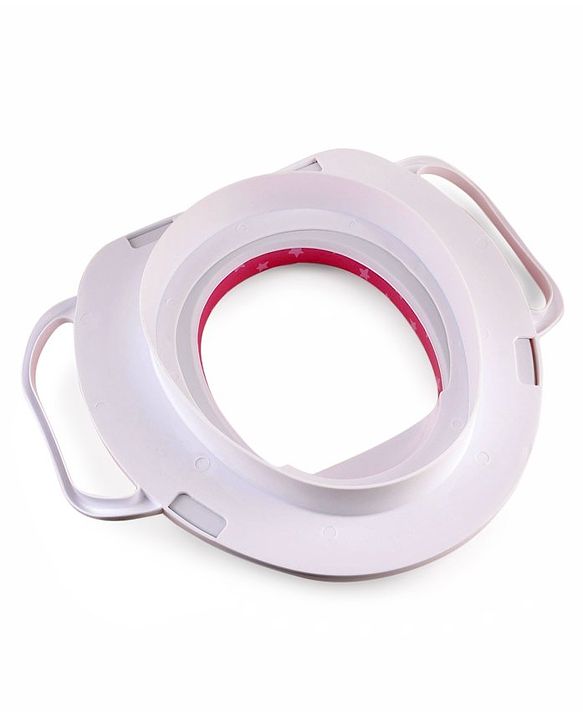 Babyhug Soft Potty Seat With Handle Star Print - Pink
