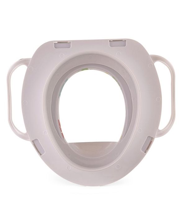 Babyhug Baby Potty Seat With Handle Fish/star Print - White