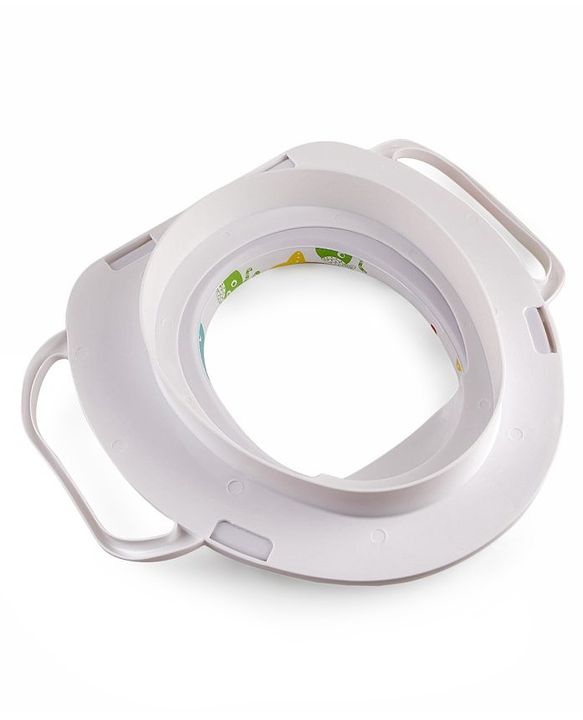 Babyhug Baby Potty Seat With Handle Fish/star Print - White