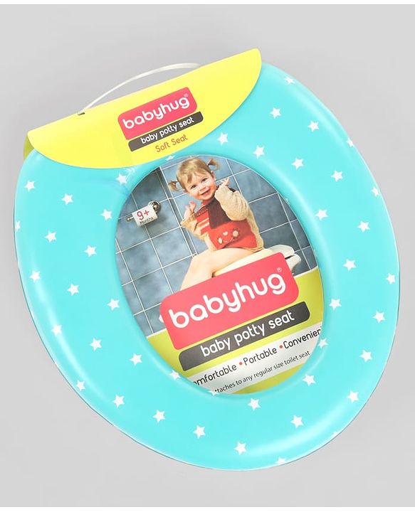 Babyhug Soft Cushioned Baby Potty Seat Star Print - Blue