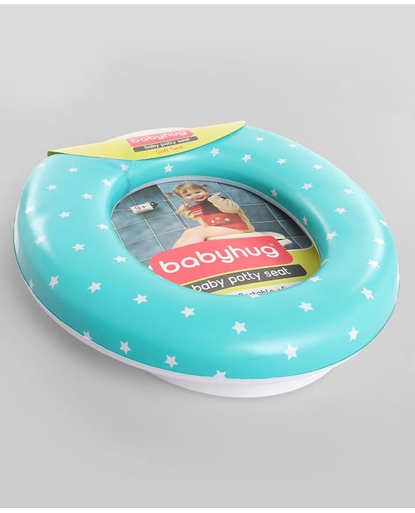 Babyhug Soft Cushioned Baby Potty Seat Star Print - Blue