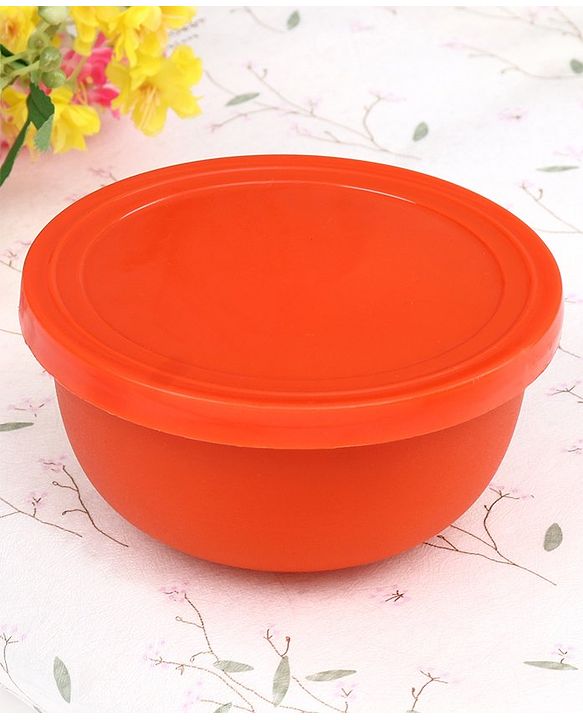 Babyhug Stainless Steel Spill Proof Bowl Set Of 2 With Spoon (Colour May Vary)