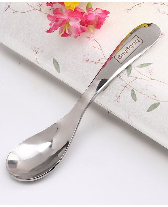 Babyhug Stainless Steel Spill Proof Bowl Set Of 2 With Spoon (Colour May Vary)