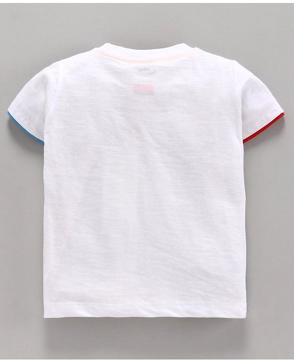 Babyhug Half Sleeves Tee Mickey Mouse & Friends - White