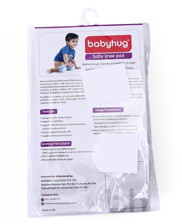 Babyhug Elbow & Knee Protection Pads Blue (Design May Vary)