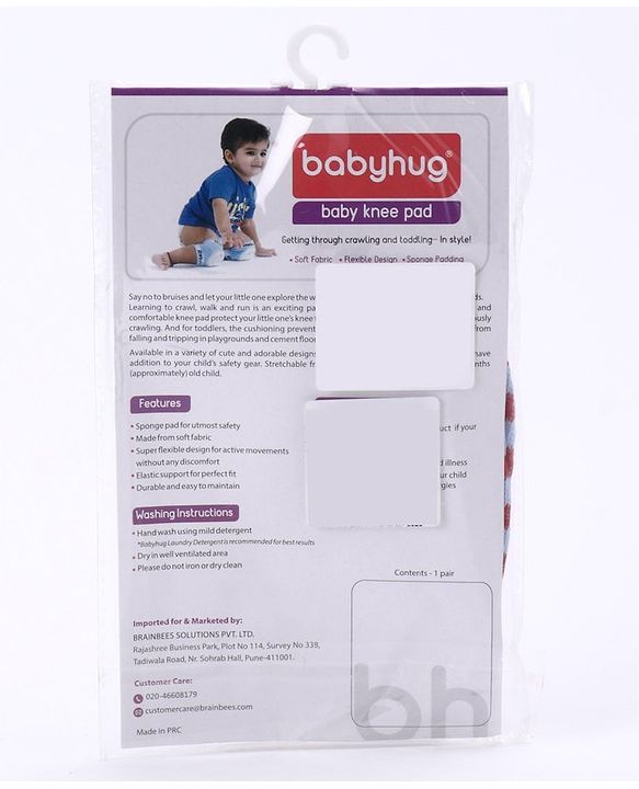 Babyhug Elbow & Knee Protection Pads Blue Red (Design May Vary)