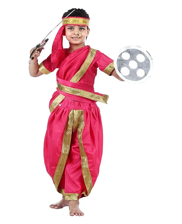 Jhansi Rani Lakshmi Bai Freedom Fighter Fancy Dress Costume and Accessories