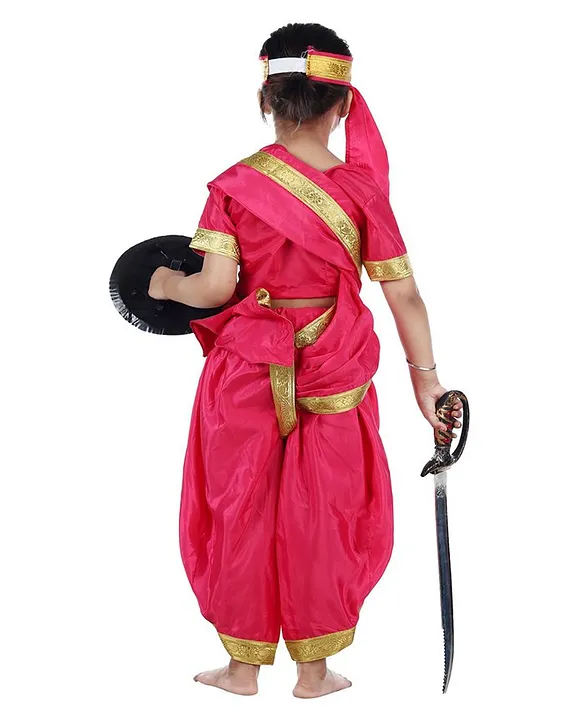 Jhansi Ki Rani Laxmi Bai Costume, Makeup & Dialogue 4 School Fancy Dress |  Freedom Fighter Role Play - YouTube
