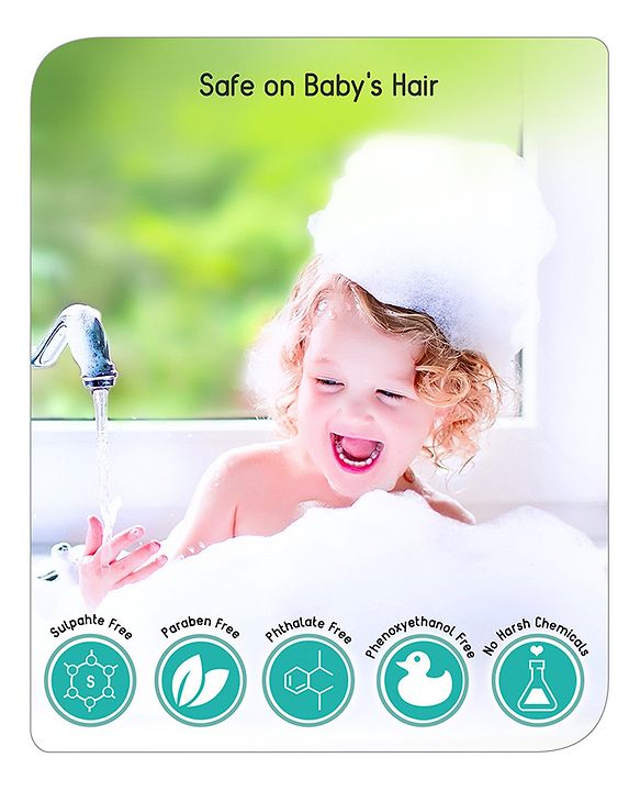Babyhug Milk Protein Formula Daily Tear Free Milky Shampoo Ideal For Newborn Baby'S Delicate Scalp - 100 ml