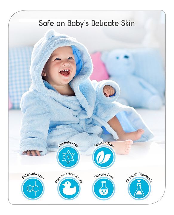 Babyhug Milk Protein Formula Daily Head To Toe Milky Wash No Tear Formula For Newborn Baby 2 In 1 Shampoo & Body Wash - 100 ml