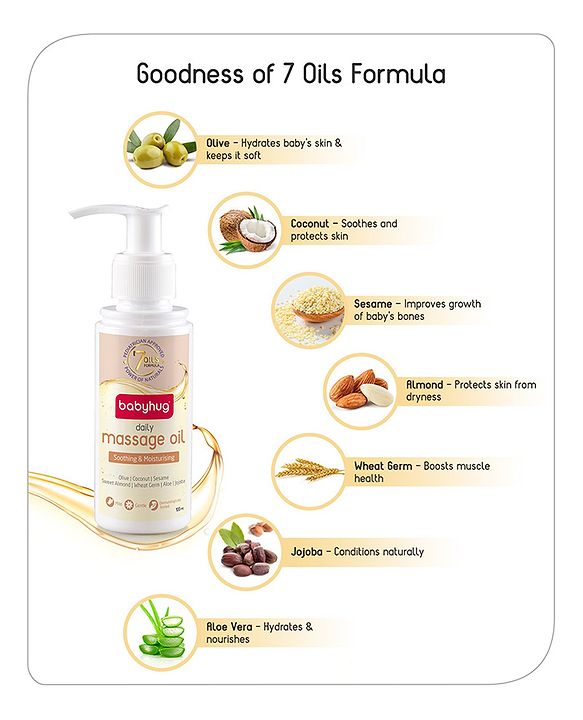 Babyhug Daily Massage Oil - 100 ml