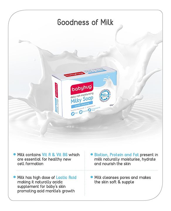 Babyhug Daily Rich Moisturising Milky Soap - 75 g