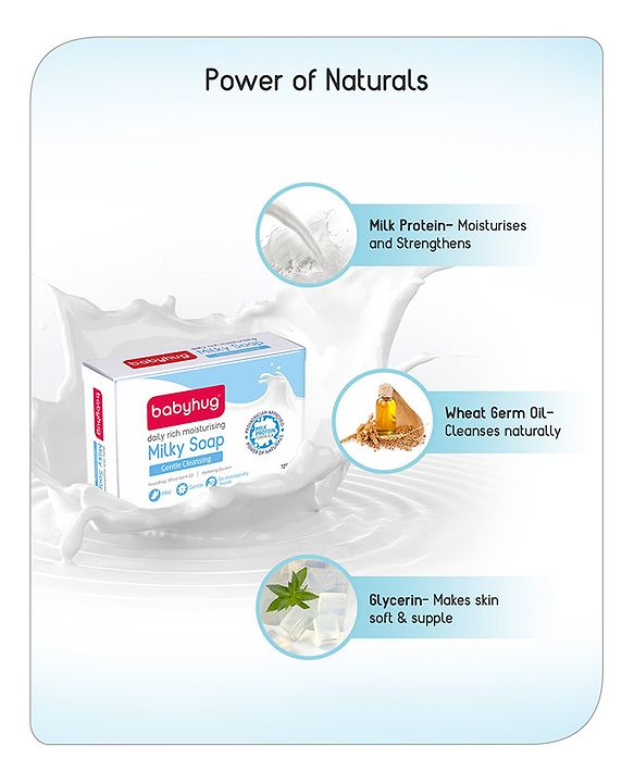 Babyhug Daily Rich Moisturising Milky Soap - 75 g