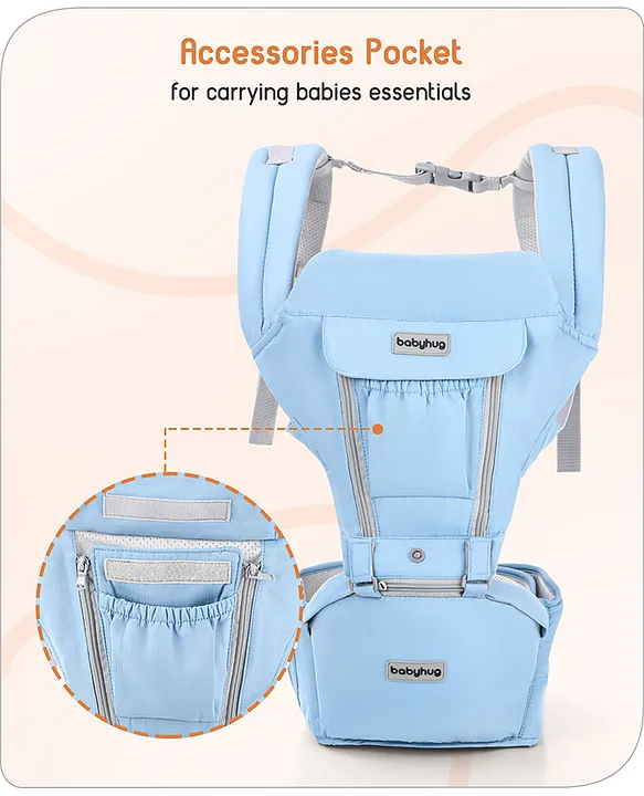 Babyhug Cherish 5-in-1 Hip Seat Baby Carrier: Ergonomic design