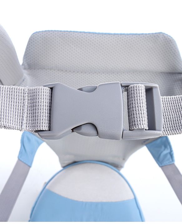 Babyhug Cherish 5-in-1 Hip Seat Baby Carrier:  Ergonomic design with padded straps, Breathable fabric, Foldable head support, storage pockets, and 5 carrying positions for babies up to 15 kg-Grey