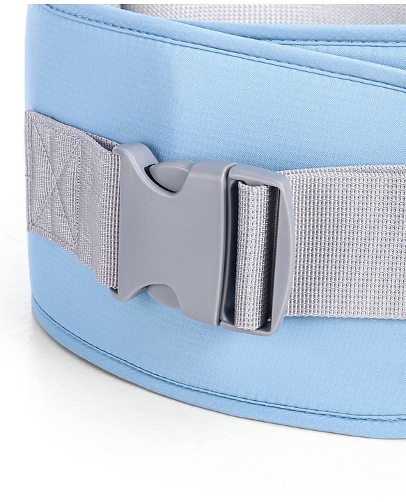 Babyhug Cherish 5-in-1 Hip Seat Baby Carrier:  Ergonomic design with padded straps, Breathable fabric, Foldable head support, storage pockets, and 5 carrying positions for babies up to 15 kg-Grey