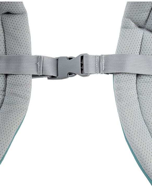 Babyhug Adore 5-in-1 Hip Seat Baby Carrier: Ergonomic, Breathable fabric, Padded straps, Foldable headrest, Secure waist belt, 5 carry positions, and storage pockets for babies up to 15 kg-Green