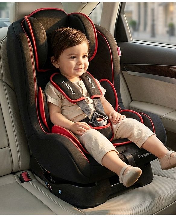 Babyhug Expedition ECE R44/04 Safety Certified 3 in 1 Convertible Car Seat With Recliner with 1 Year Warranty - Grey