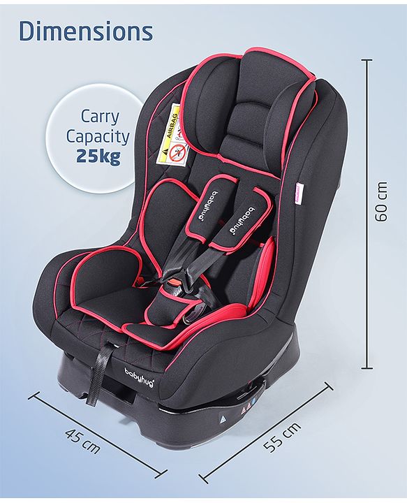 Babyhug Expedition ECE R44/04 Safety Certified 3 in 1 Convertible Car Seat With Recliner with 1 Year Warranty - Grey