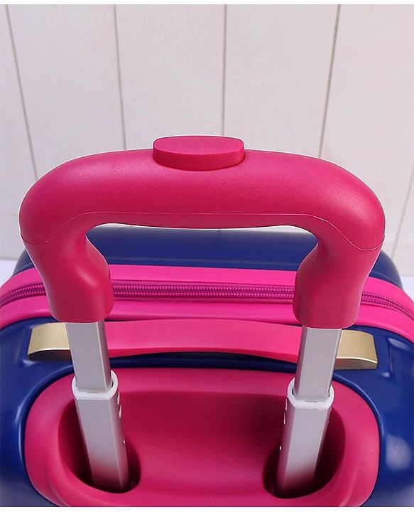 Babyhug Kid's Small 1 Day Trip Trolley Bag Owl Print - 18 Inches| Shock Resistant| Telescopic Handle| Water Resistant| Easy Zipper Closure| Durable Wheels