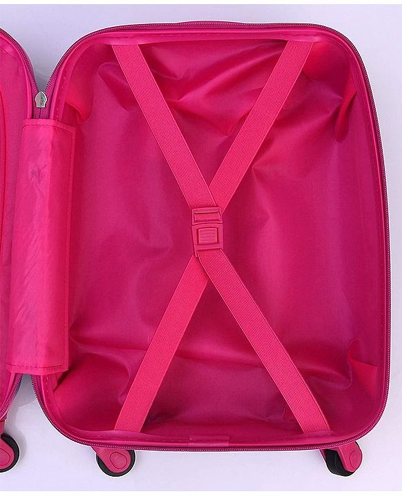Babyhug Kid's Small 1 Day Trip Trolley Bag Owl Print - 18 Inches| Shock Resistant| Telescopic Handle| Water Resistant| Easy Zipper Closure| Durable Wheels