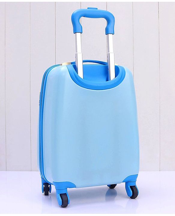 Babyhug Kid's Small 1 Day Trip Trolley Bag Puppy Print - 18 Inches| Shock Resistant| Telescopic Handle| Water Resistant| Easy Zipper Closure| Durable Wheels