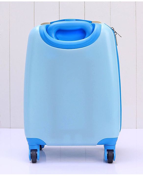 Babyhug Kid's Small 1 Day Trip Trolley Bag Puppy Print - 18 Inches| Shock Resistant| Telescopic Handle| Water Resistant| Easy Zipper Closure| Durable Wheels