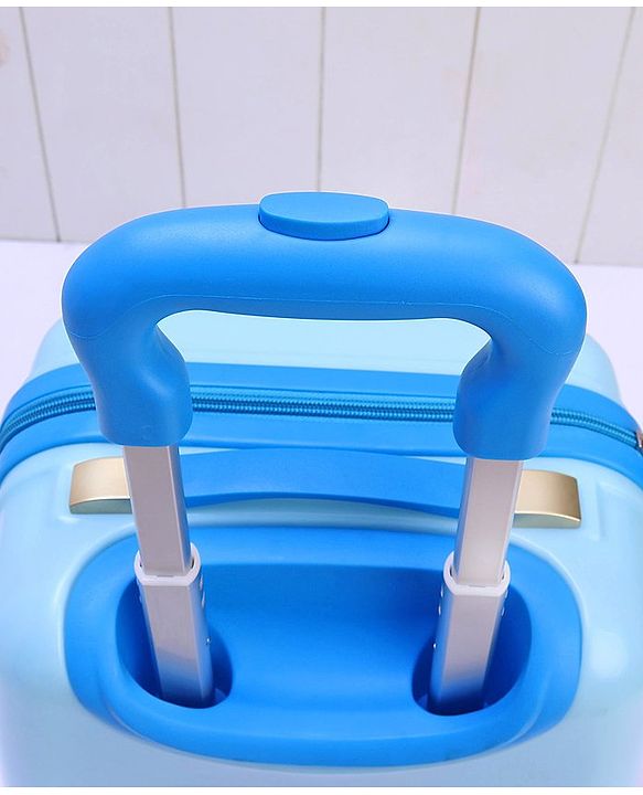 Babyhug Kid's Small 1 Day Trip Trolley Bag Puppy Print - 18 Inches| Shock Resistant| Telescopic Handle| Water Resistant| Easy Zipper Closure| Durable Wheels