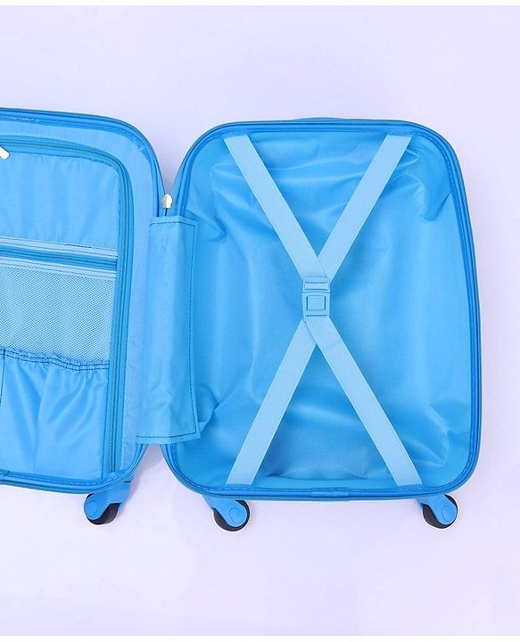Babyhug Kid's Small 1 Day Trip Trolley Bag Puppy Print - 18 Inches| Shock Resistant| Telescopic Handle| Water Resistant| Easy Zipper Closure| Durable Wheels