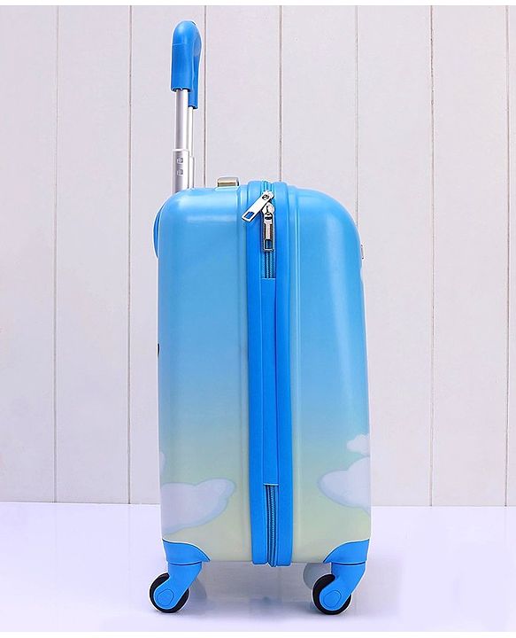 Babyhug Kid's Small 1 Day Trip Trolley Bag Bird Print - 18 Inches| Shock Resistant| Telescopic Handle| Water Resistant| Easy Zipper Closure| Durable Wheels