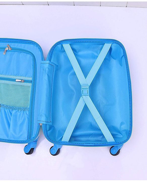 Babyhug Kid's Small 1 Day Trip Trolley Bag Bird Print - 18 Inches| Shock Resistant| Telescopic Handle| Water Resistant| Easy Zipper Closure| Durable Wheels