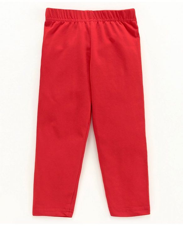 Babyhug Full Length Leggings - Red