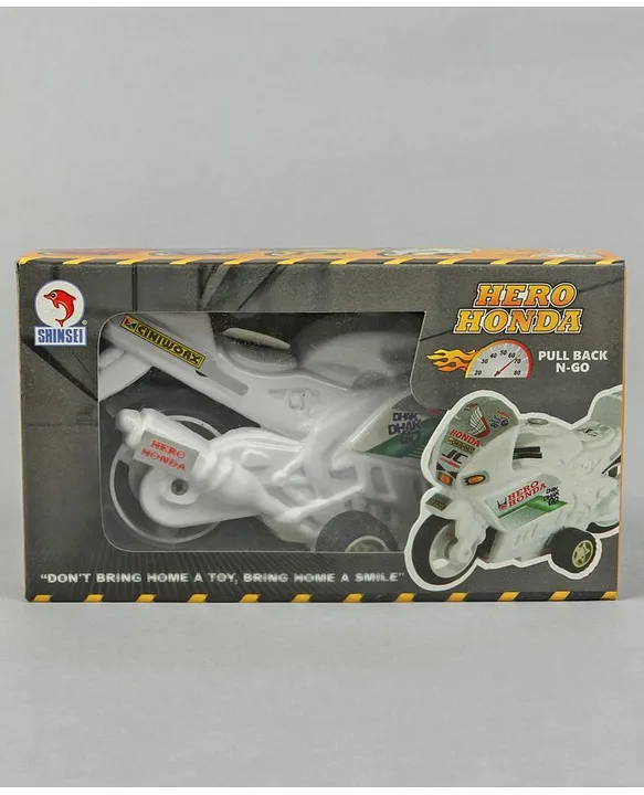 Shinsei Pull Back Hero Honda Bike Toy (Color May Vary) for (5-8Years)  Online India, Buy at  - 12717793