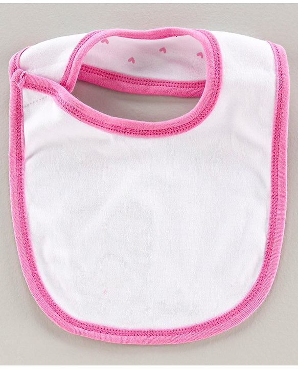 Babyhug Bib Velcro Closure Teddy Patch - Blue