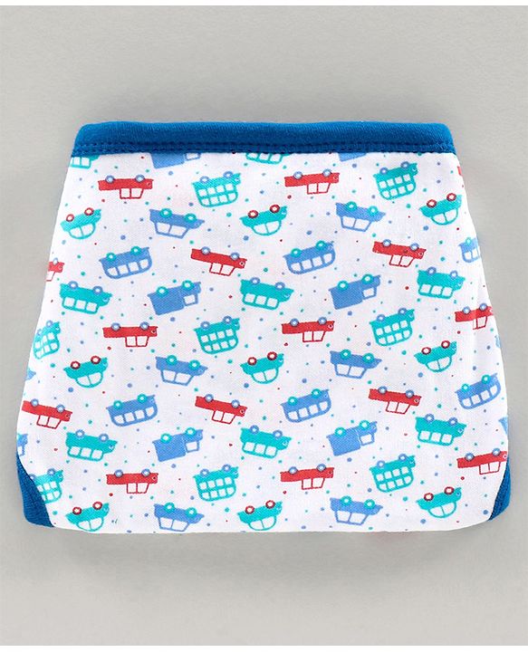 Babyhug Interlock Cloth Nappy Set of 5 Extra Small - Vehicle Print